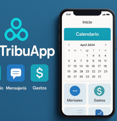 Aplicación de calendario compartido para co-paternidad mostrando organización familiar y coordinación de horarios