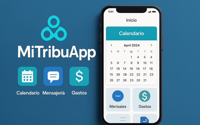 Aplicación de calendario compartido para co-paternidad mostrando organización familiar y coordinación de horarios