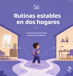 Rutinas estables para hijos con dos hogares: la clave del bienestar en la custodia compartida