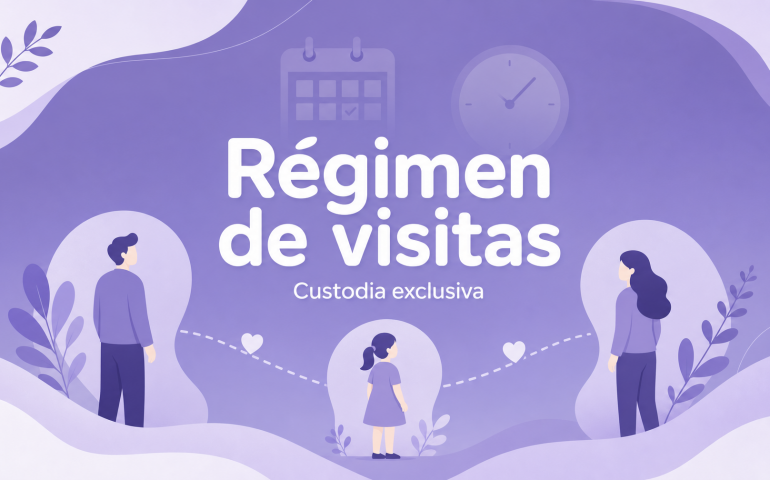 Régimen de visitas en custodia exclusiva - guía MiTribuApp