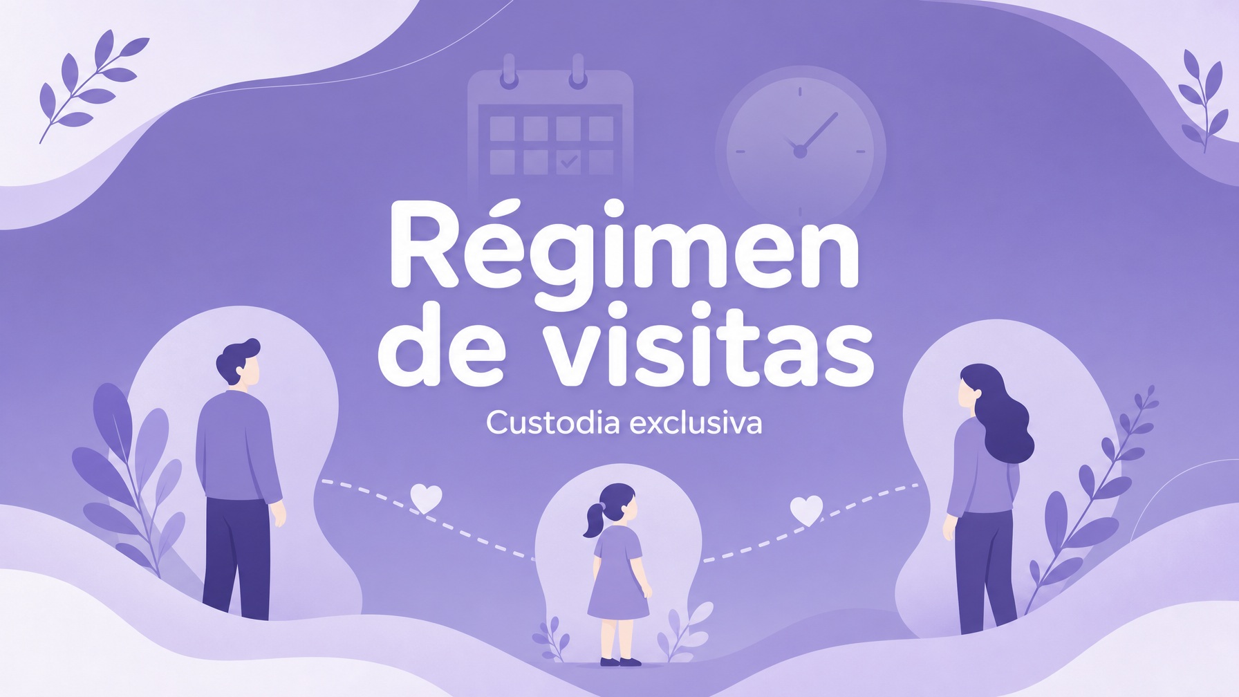 Régimen de visitas en custodia exclusiva - guía MiTribuApp