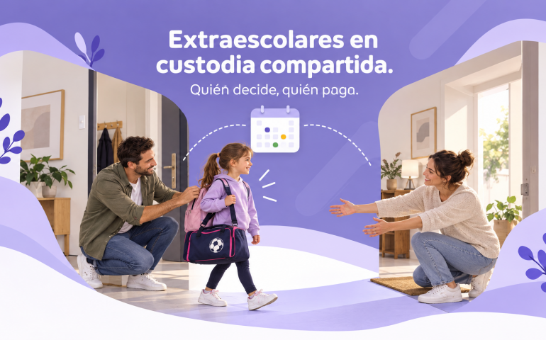 Extraescolares en custodia compartida: quién decide y quién paga