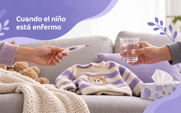 Cuando el niño está enfermo en custodia compartida
